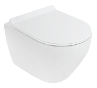 Подвесной унитаз Cezares Stylus безободковый белый CZR-513-TH-R